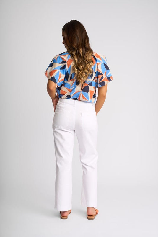 Vassalli Womens Daily Jean - White Denim