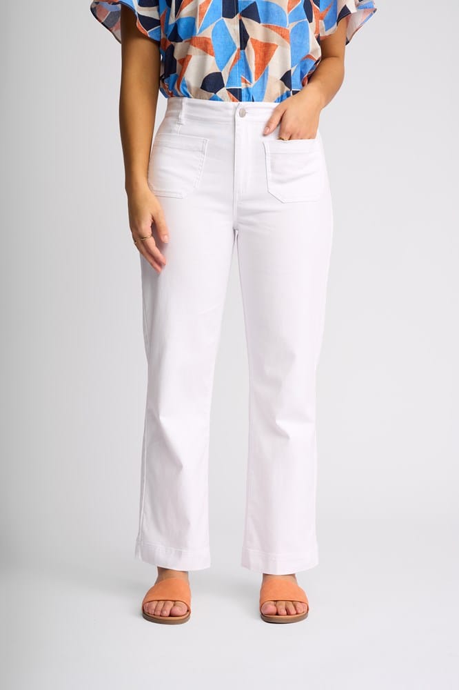 Load image into Gallery viewer, Vassalli Womens Daily Jean - White Denim
