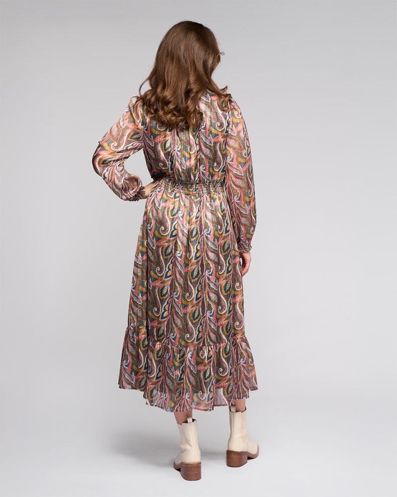 Load image into Gallery viewer, Vassali Womens Jane Chiffon Dress - Sable
