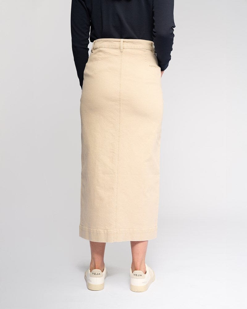 Load image into Gallery viewer, Vassalli Womens Rook Denim Skirt - Oat Denim
