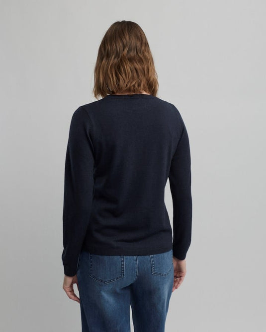 Yarra Trail Womens Villa Knit - Navy
