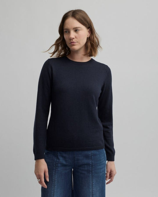Yarra Trail Womens Villa Knit - Navy