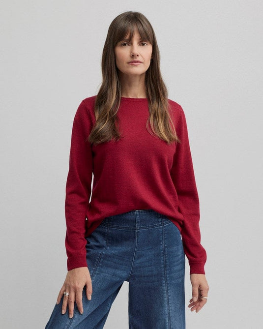 Yarra Trail Womens Villa Knit - Cherry