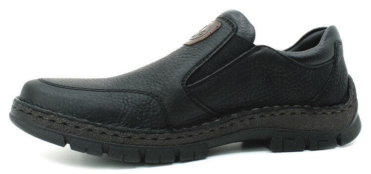Load image into Gallery viewer, Rieker Mens Moccasins Black Leather Shoes
