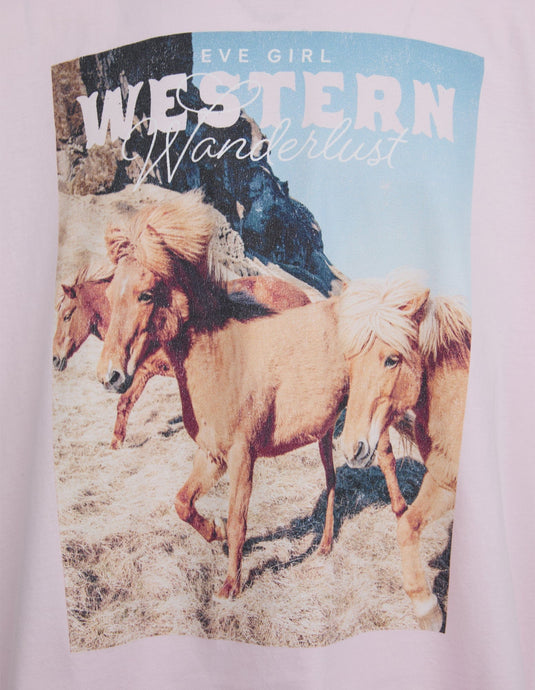 Eve Girl Western Tee - 8-16 Years