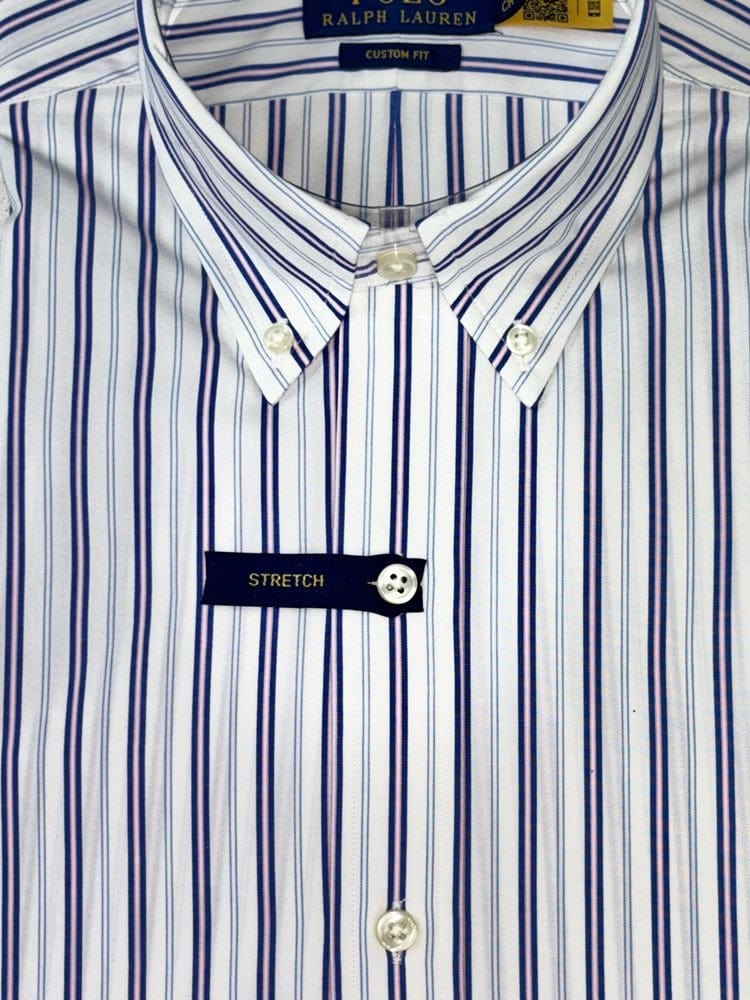 Load image into Gallery viewer, Ralph Lauren Mens Stretch Custom Fit Stripe Shirt
