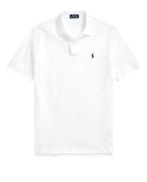 Ralph Lauren Mens Classic Fit Mesh Polo Shirt - White/Navy