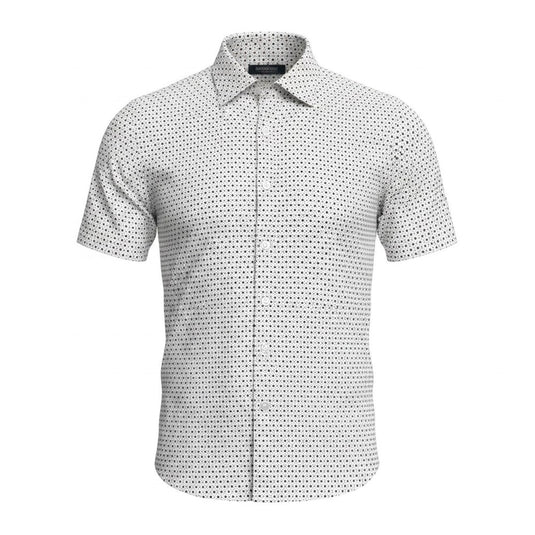 Bridgeport Mens Cotton Stretch Shirt -Blue