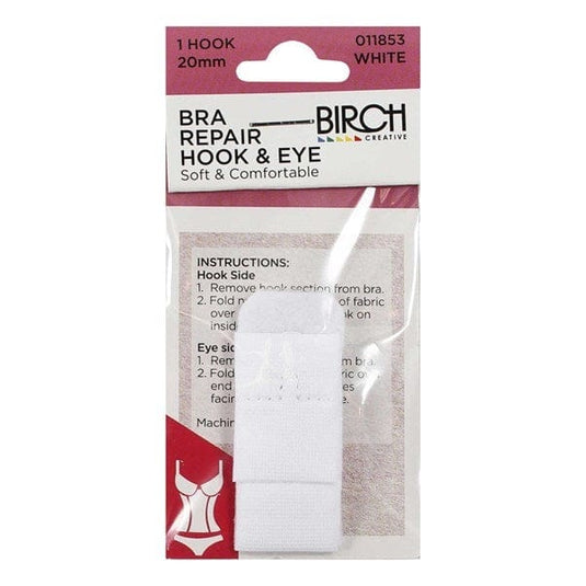 Birch Bra Repair Hook And Eye - One Hook -20mm