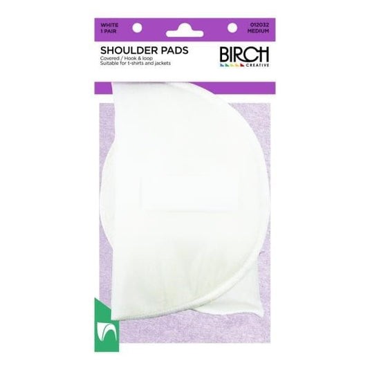 Birch Covered Shoulder Pads (With Touch Tape)
