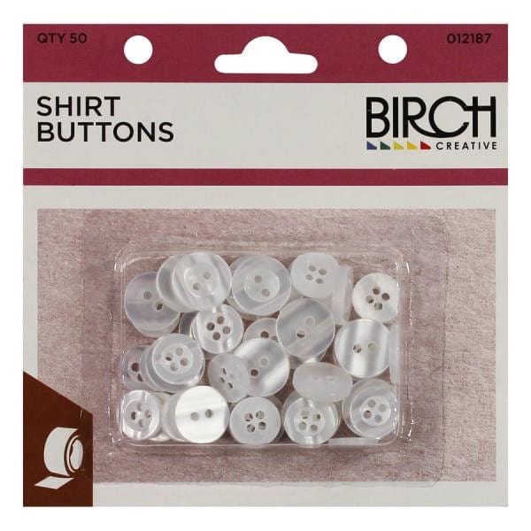 Load image into Gallery viewer, Birch Shirt Buttons - 50PK
