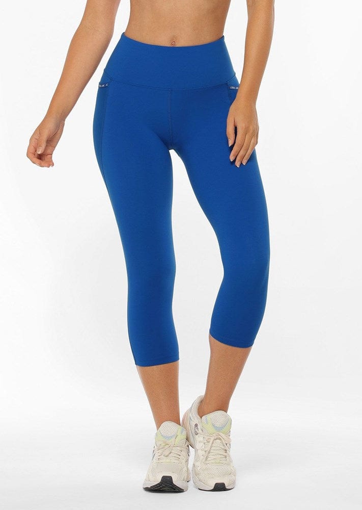 Load image into Gallery viewer, Lorna Jane Get Physical 3/4 Leggings - Colbalt Blue
