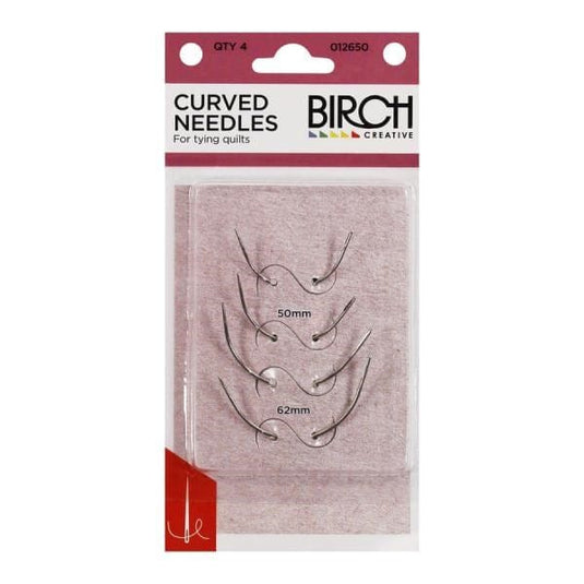 Birch Curved Needles - For Tying Quilts