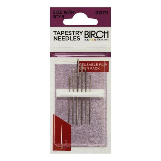 Birch Tapestry Needles (18/24, 6 Pack)