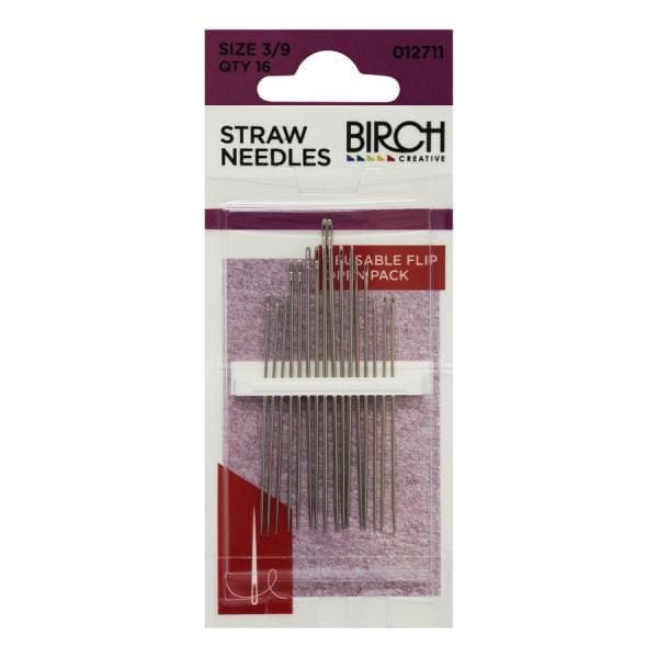 Load image into Gallery viewer, Birch Straw Needles (Various Sizes, 16 Pack)

