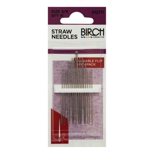 Birch Straw Needles (Various Sizes, 16 Pack)