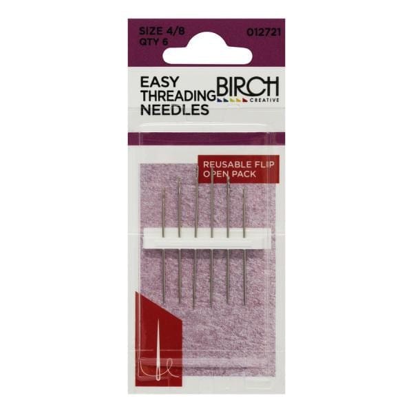 Birch Easy Threading Needles (4/8, 6 Pack)