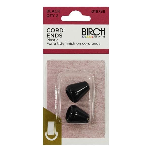 Load image into Gallery viewer, Birch Cord Ends Round (2 Pack)
