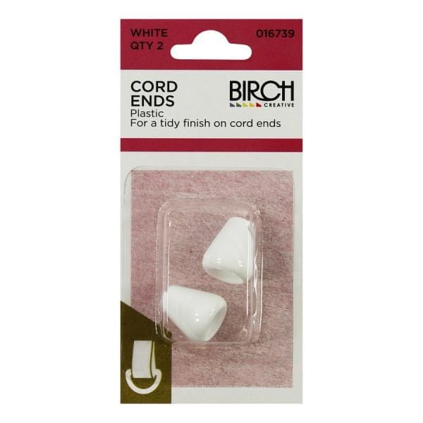 Load image into Gallery viewer, Birch Cord Ends Round (2 Pack)
