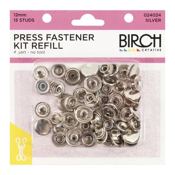 Birch Press Fastener Kit Without Tool (12mm, 15 Studs)