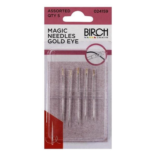 Birch Magic Needles Gold Eye (Assorted 5 Pack)