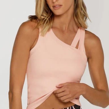 Lorna Jane Womens Get Up And Go Ribbed Tank