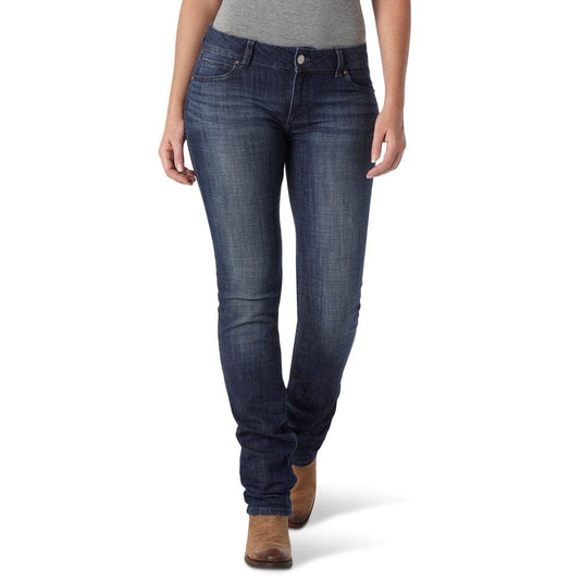 Wrangler Womens Essential Straight Jeans
