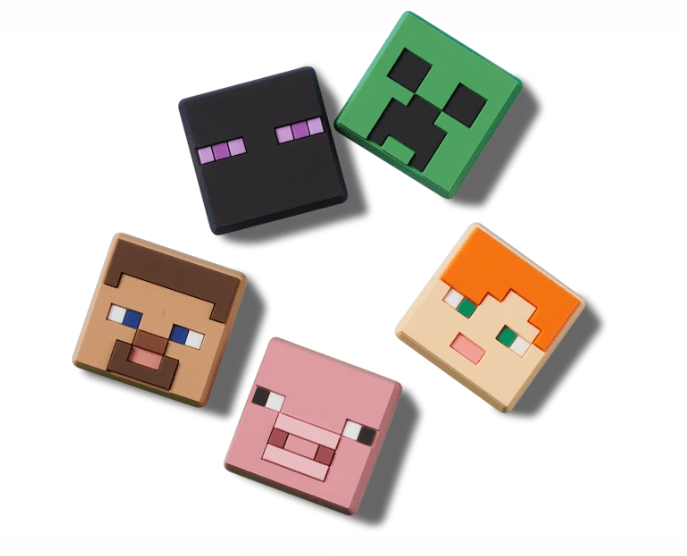 Load image into Gallery viewer, Crocs Jibbitz - Minecraft 5 Pack
