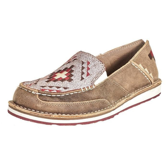 Ariat Womens Cruiser - Brown Bomber/Crackled White