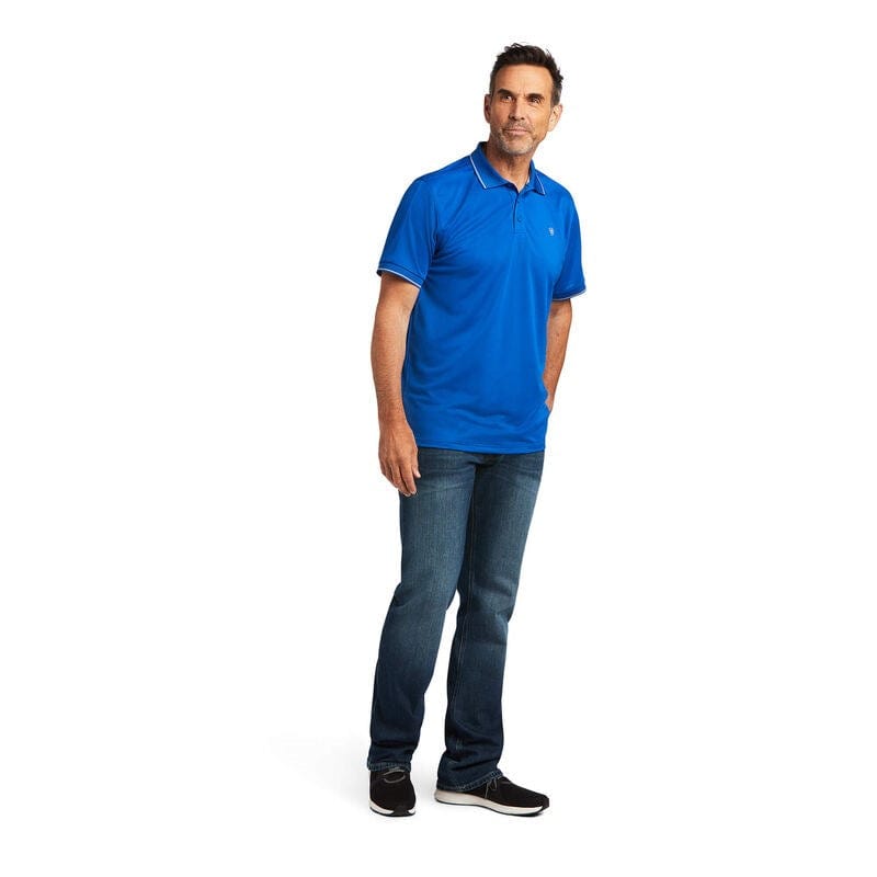 Load image into Gallery viewer, Ariat Mens Logo Fitted Polo
