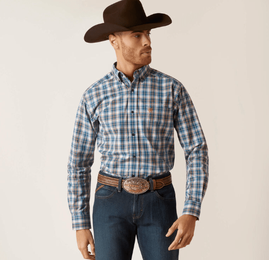 Load image into Gallery viewer, Ariat Mens Pro Series Gabriel Fitted Long-Sleeve Shirt
