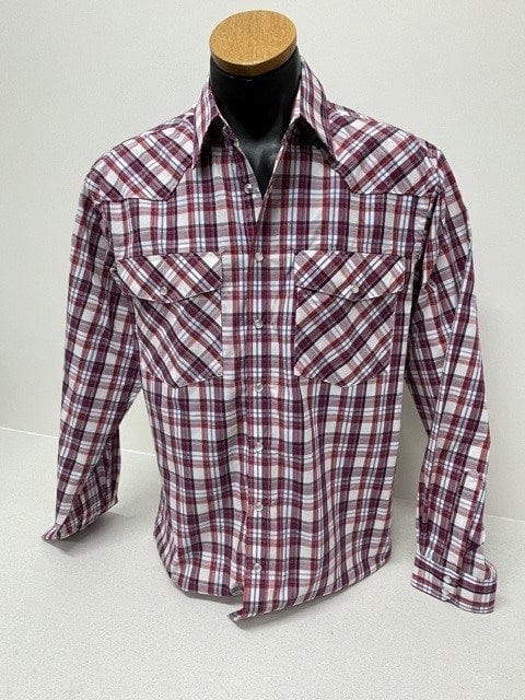 Load image into Gallery viewer, Bisley Mens Western Red Large Check Shirt
