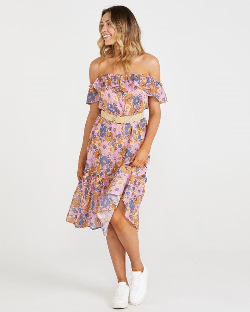 Load image into Gallery viewer, Sass Womens Isla Ruffle Midi Dress
