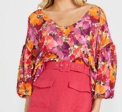 Load image into Gallery viewer, Sass Womens Yasmin Bubble Sleeve Top
