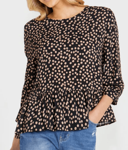 Load image into Gallery viewer, Sass Womens Tammy Frill Hem Top

