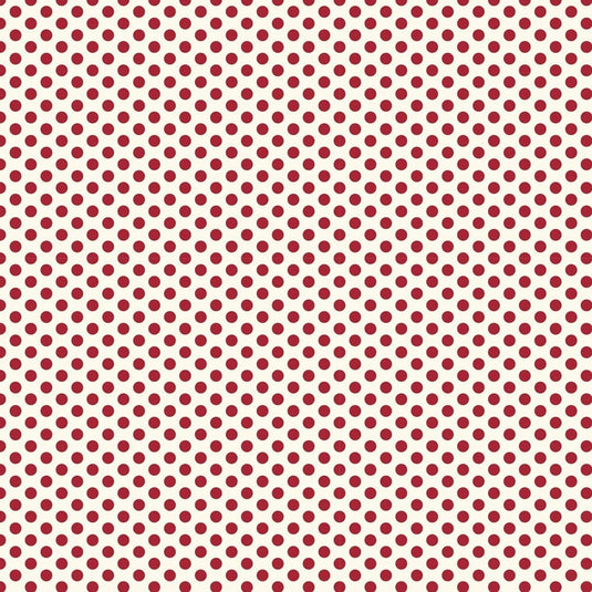 Devonstone Collection Polked Polka Dots - Red Spots- 1m