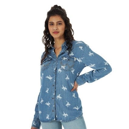 Load image into Gallery viewer, Wrangler Womens Retro Americana L/S Shirt
