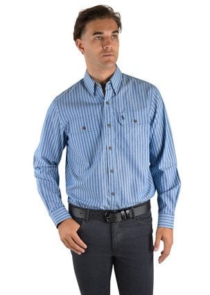 Thomas Cook Mens Heath Stripe 2 Pocket Shirt