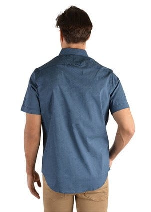Thomas Cook Mens Archer Print Tailored Short Sleeve Shirt