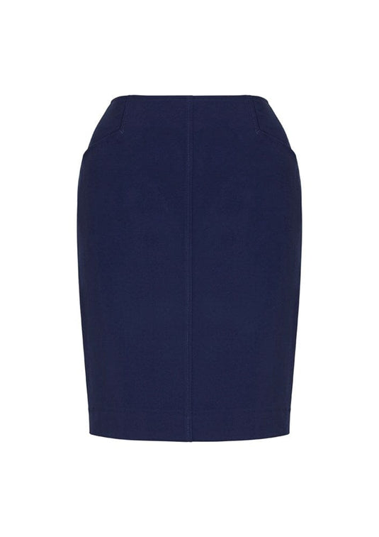 Biz Collection Womens Front Pleat Detail Straight Skirt