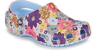 Load image into Gallery viewer, Crocs Kids Retro Floral Clog - Blue Calcite/Multi
