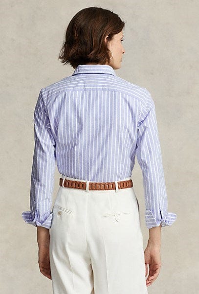 Ralph Lauren Womens Classic Fit Striped Oxford Shirt