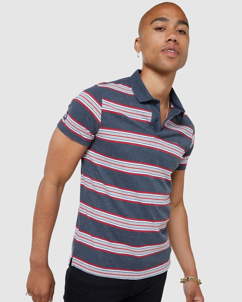 Load image into Gallery viewer, Superdry Mens Academy Stripe Polo
