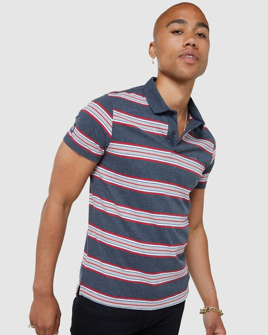 Superdry Mens Academy Stripe Polo