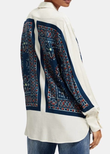 Load image into Gallery viewer, Scotch &amp; Soda Womens Relaxed Fit Bandana Print Shirt
