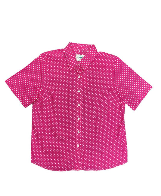 Country Classic Collection Womens Short Sleeve Spot Blouse