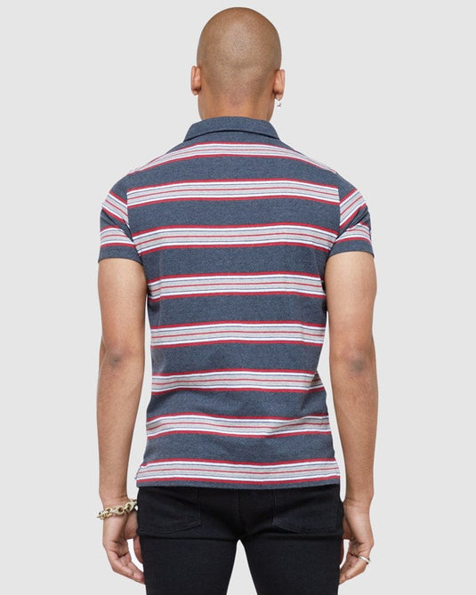 Superdry Mens Academy Stripe Polo