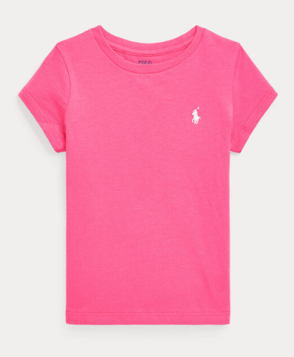 Ralph Lauren Toddler Girls Short Sleeve Knit T-Shirt - Desert Pink