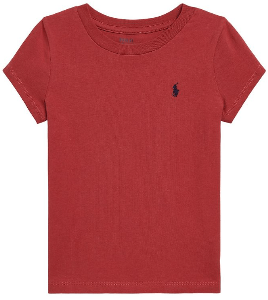 Ralph Lauren Girls Short Sleeve Knit T-Shirt - Red