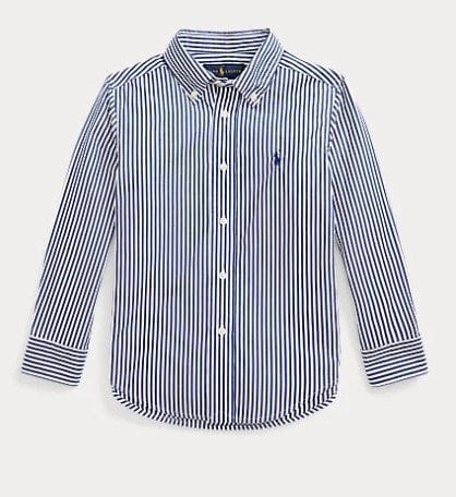 Load image into Gallery viewer, Ralph Lauren Little Boys Striped Cotton Poplin Shirt

